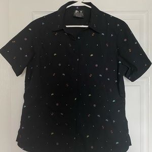 Taco Bell Manager Button Shirt Medium